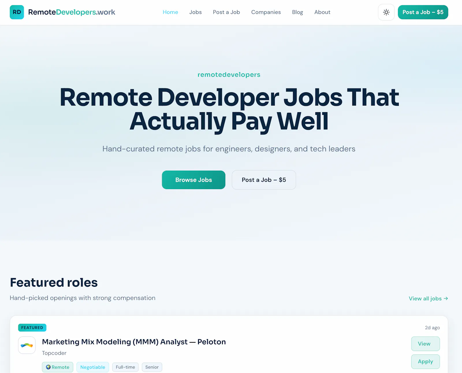 Hire Remote Developers. Find Remote Jobs screenshot 1