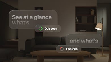 Vision Proは、家中にリマインダーを表示することで、タスクの可視化を向上させます。
