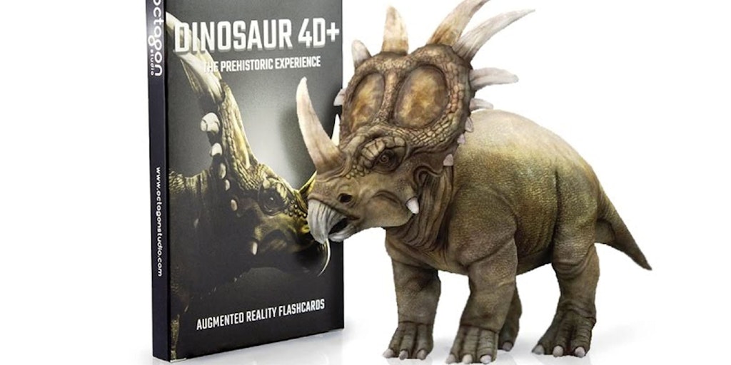 Dinosaur 4D+ AR Flashcards for Kids