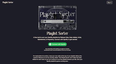 Playlist Sorter gallery image