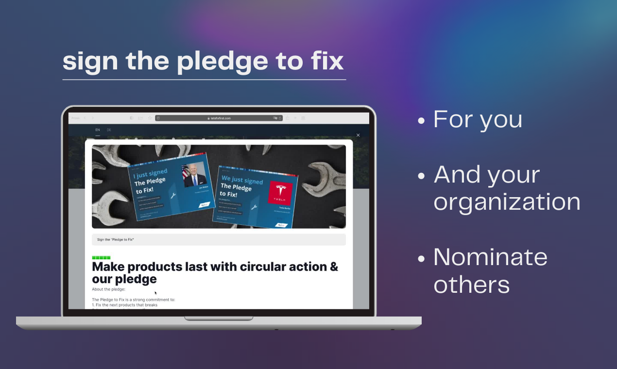 The Pledge to Fix gallery image