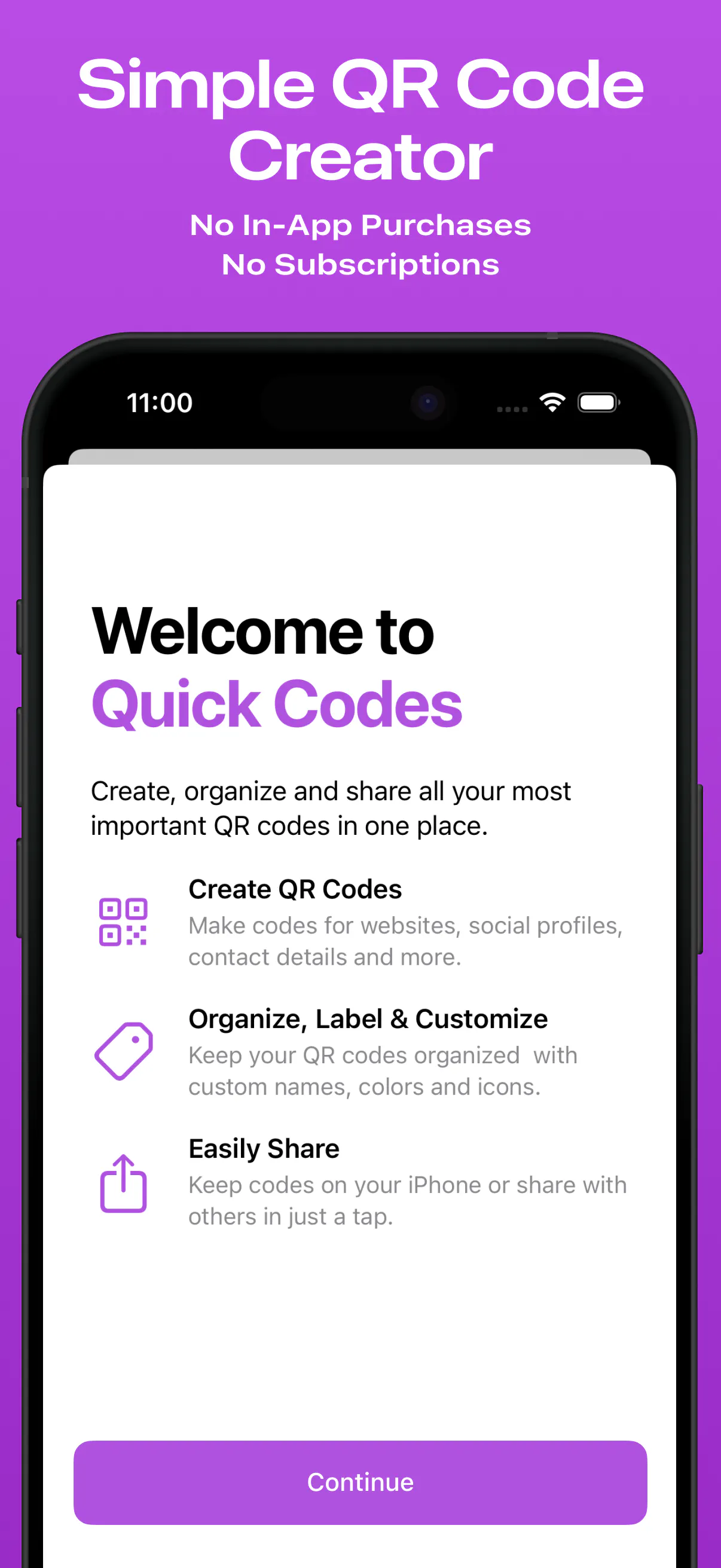Quick Codes gallery image