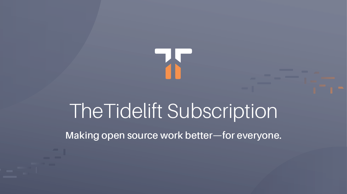 The Tidelift Subscription gallery image