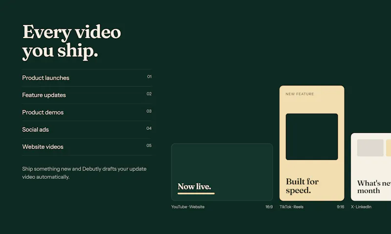 Debutly screenshot 4