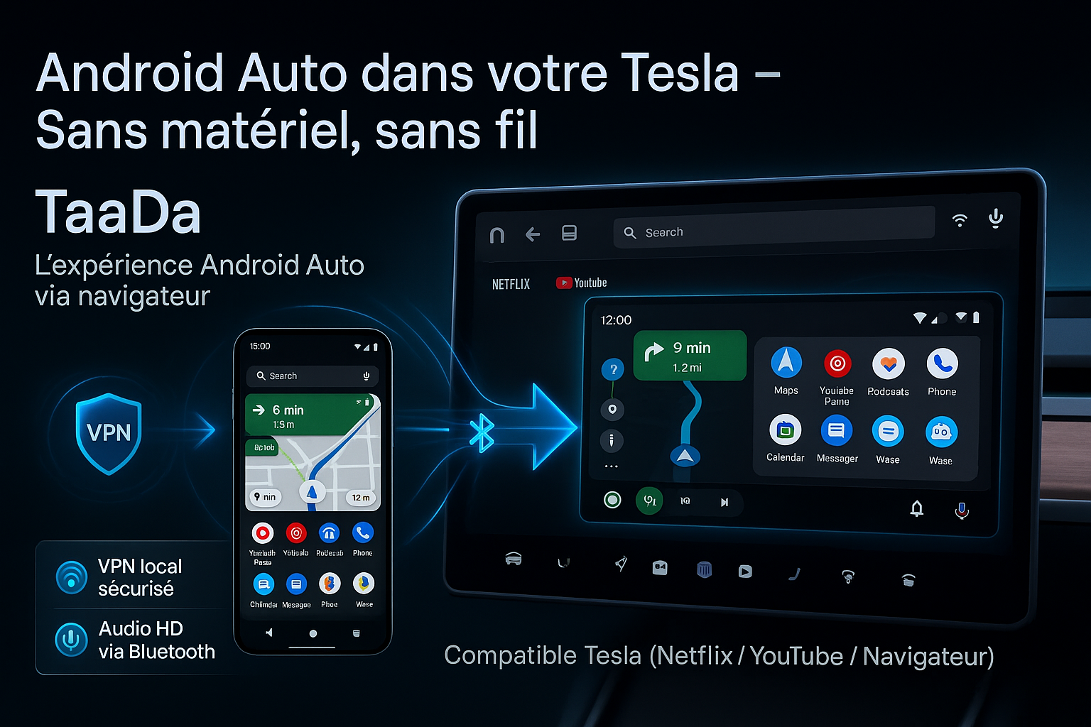 塔达 - 特斯拉的Android Auto媒体2