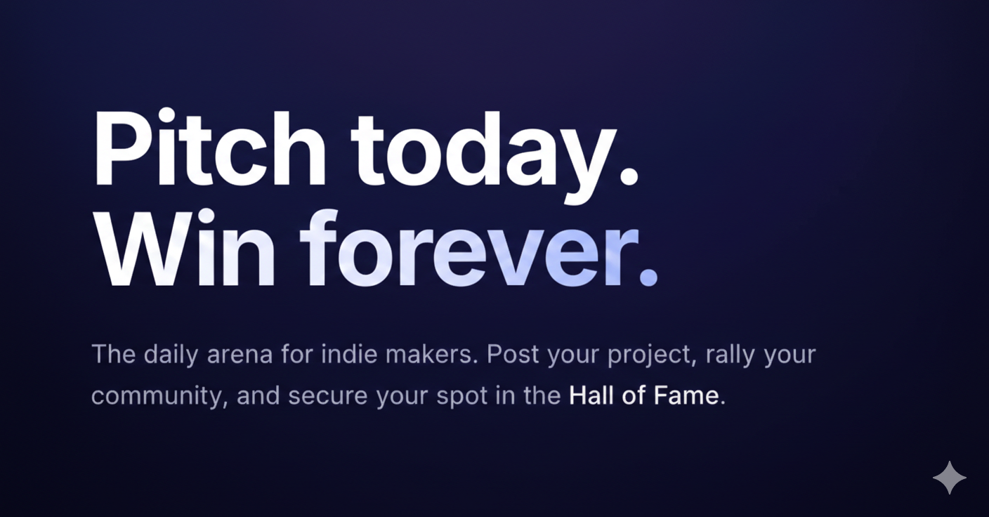 DailyPitch - Main product screenshot demonstrating key features and user interface