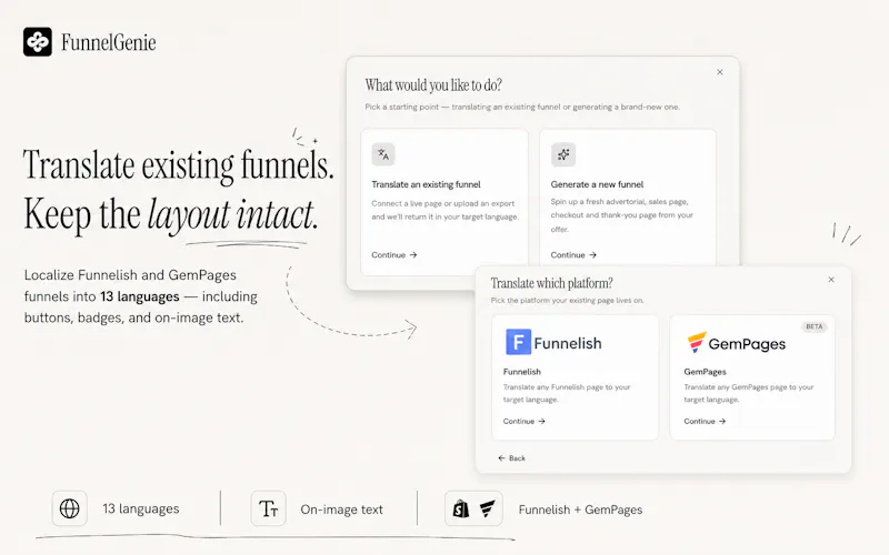 FunnelGenie - Ecom Funnels In Seconds screenshot 5
