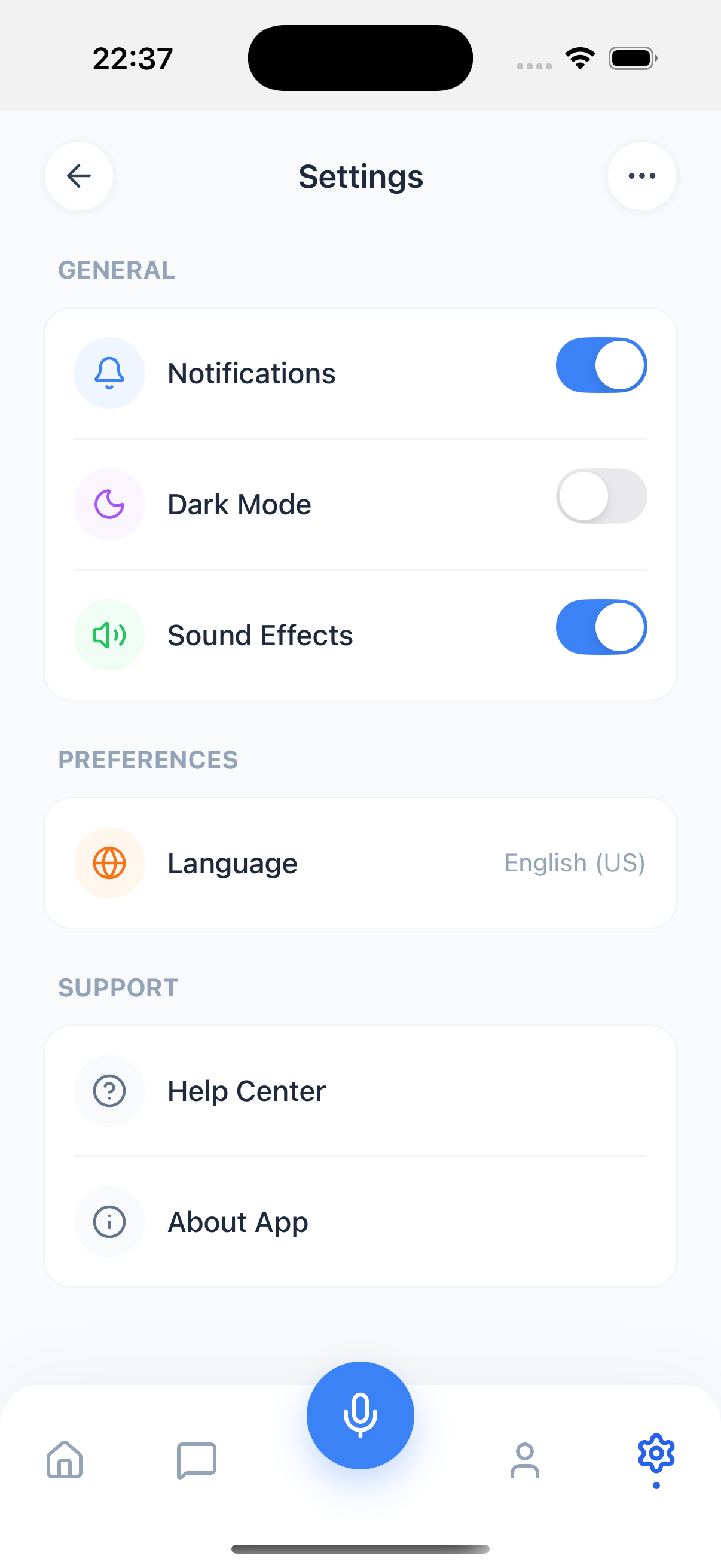 AI Chat UI Kit — React Native + Expo - Screenshot 2 showing product features and functionality