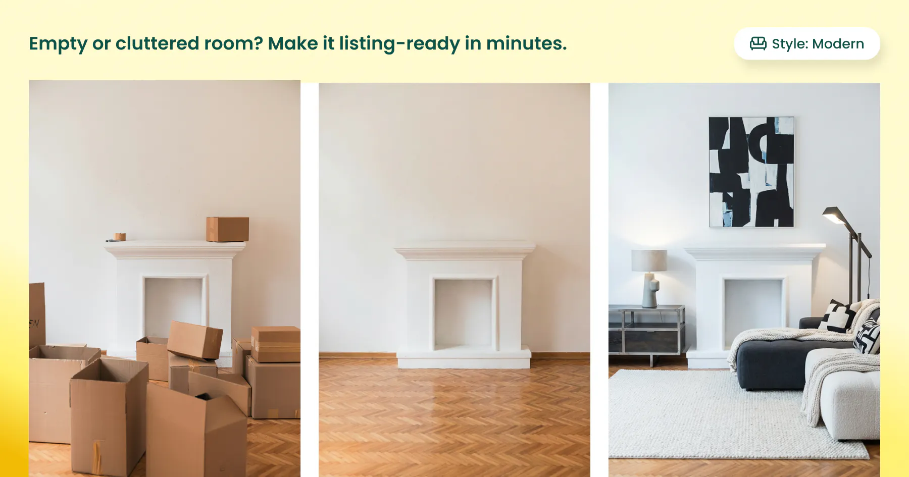 Property listing into marketing content gallery image
