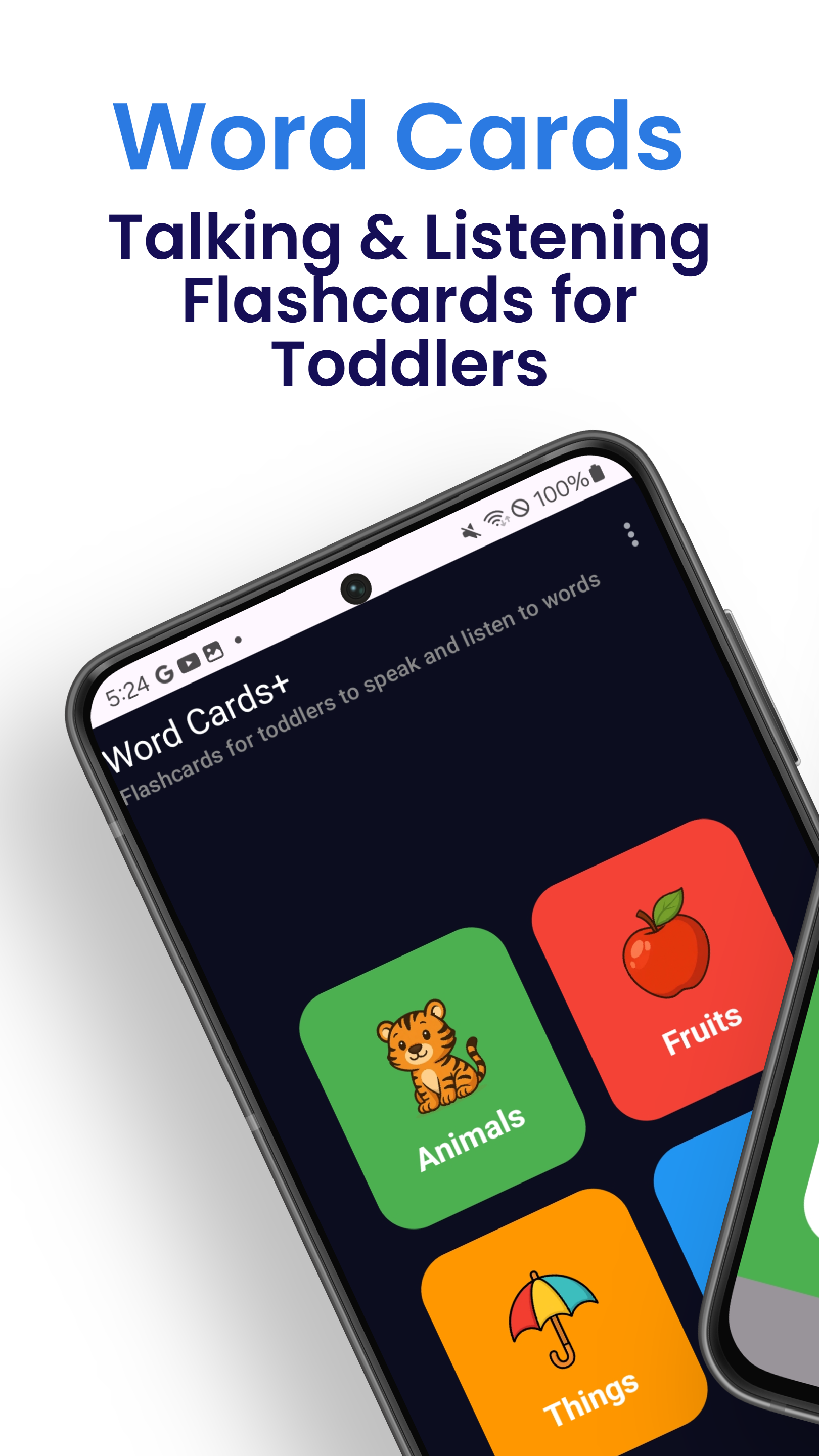 Peuter woordkaarten - Een pratende flashcard -app om peuters te helpen spreken en leren media 1