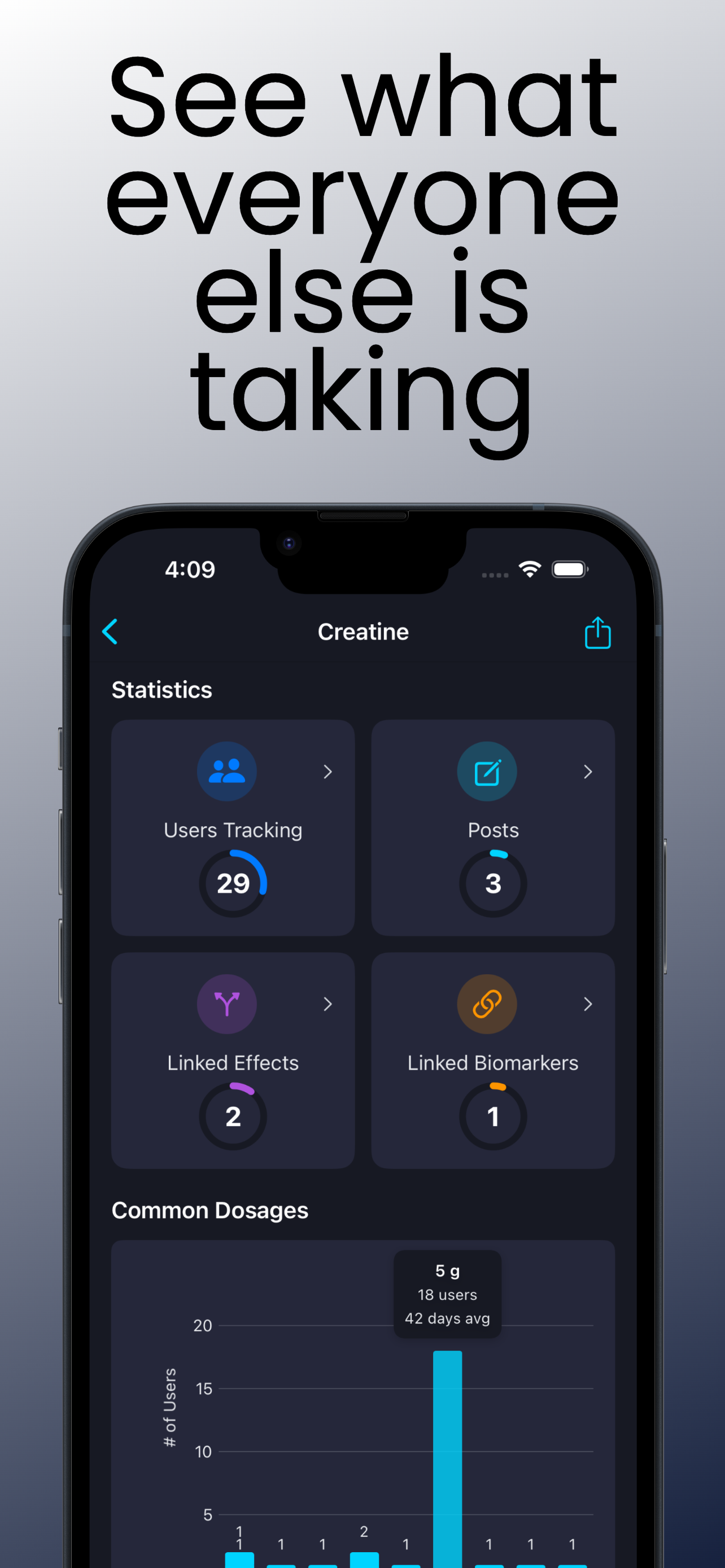 Staqc - Health & Supplement Tracker - Screenshot 3 showing product features and functionality