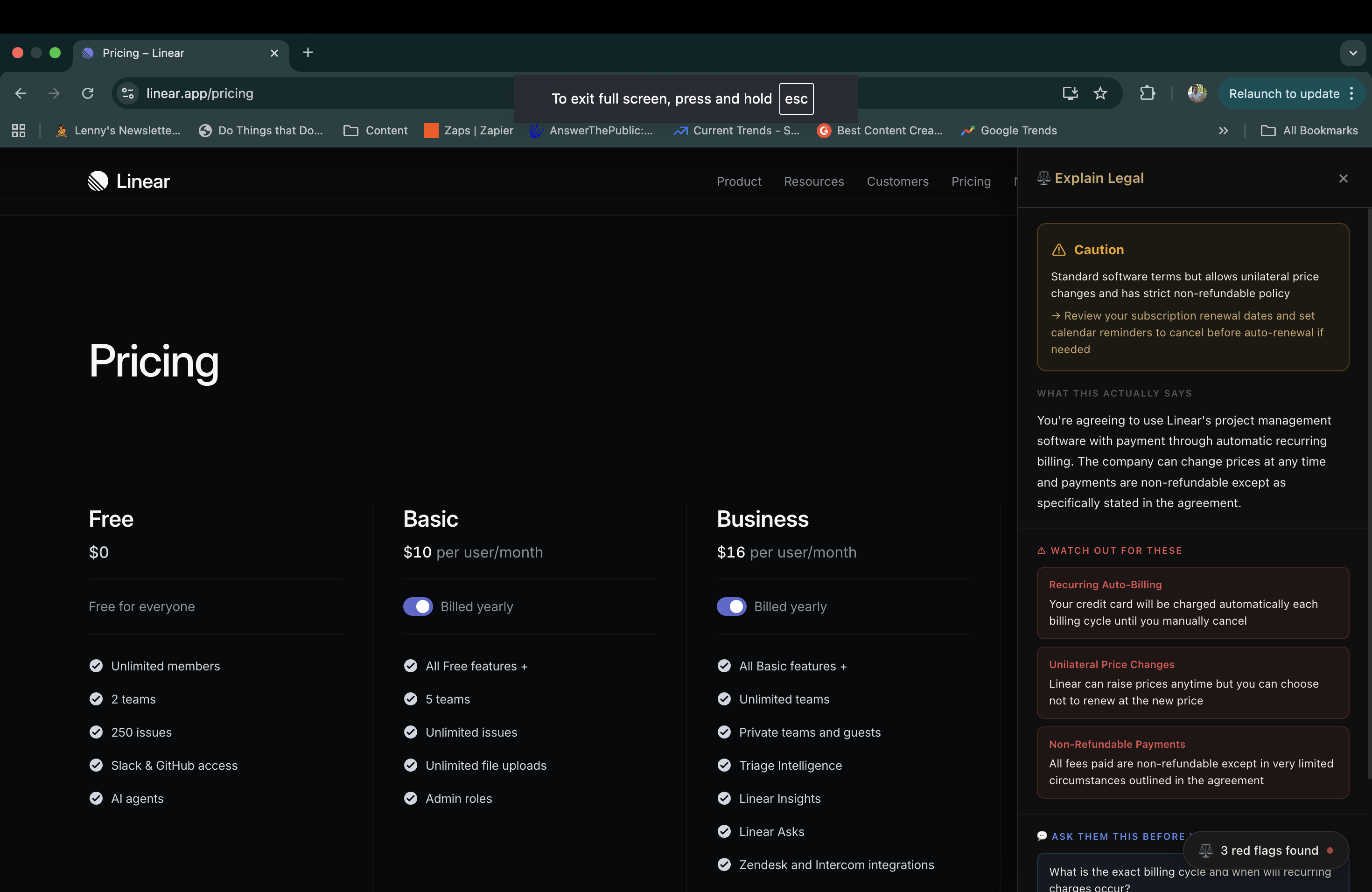 Explain Legal gallery image