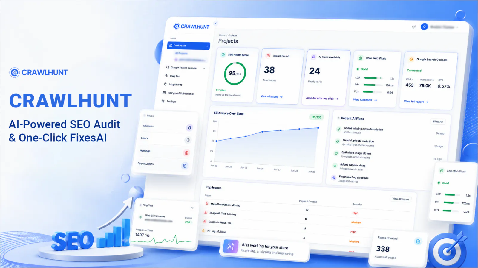 CrawlHunt Shopify App gallery image