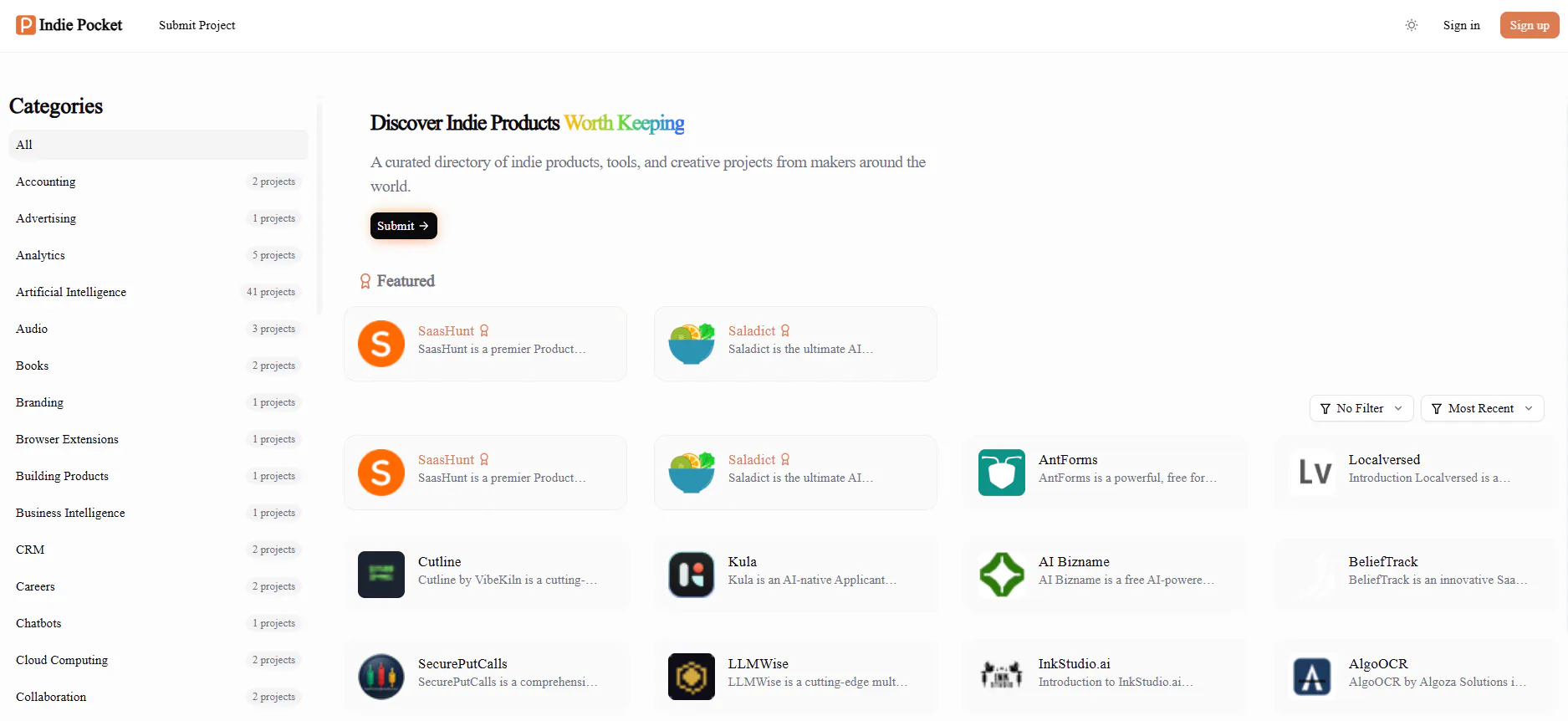Indie Pocket screenshot 1