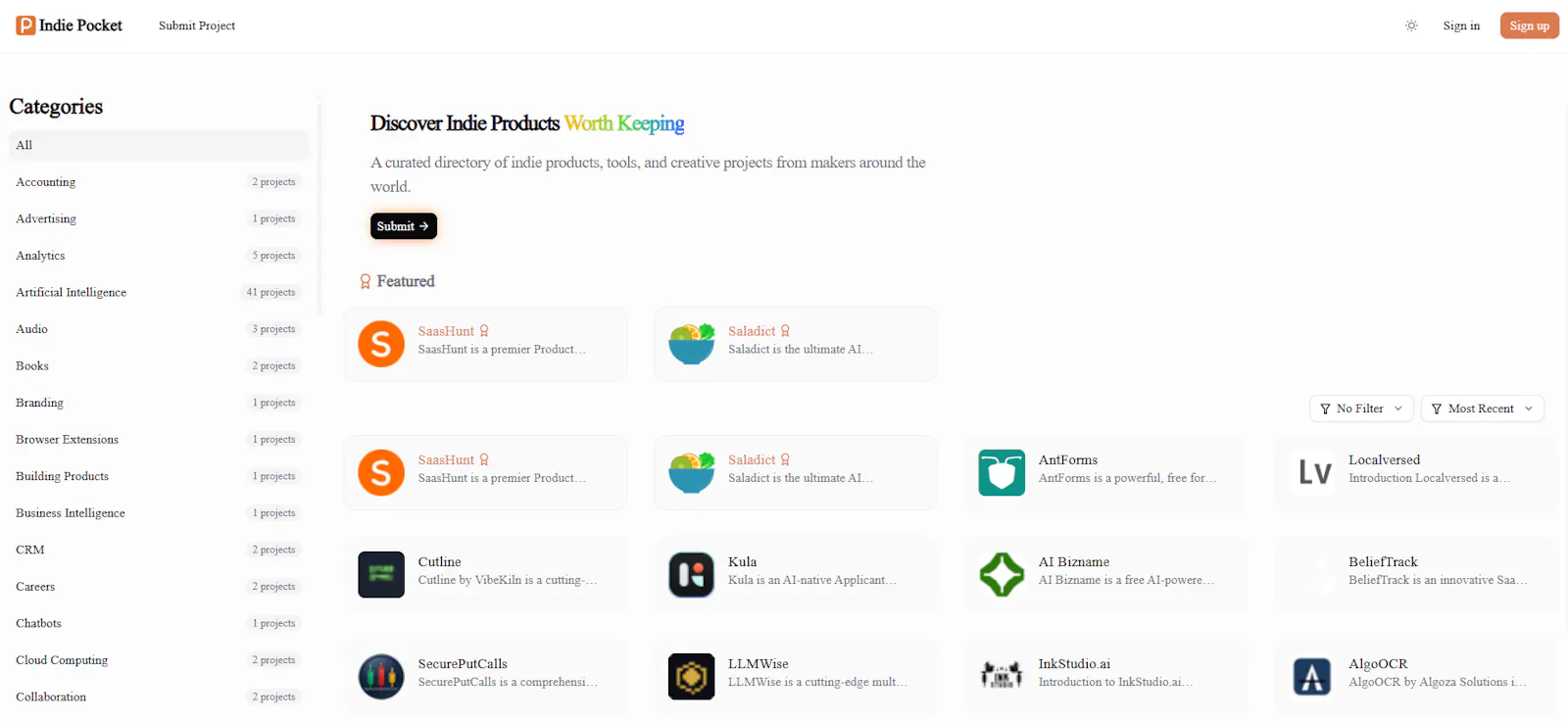 Indie Pocket screenshot 1