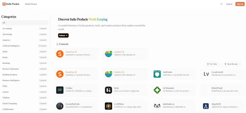 Indie Pocket screenshot 1