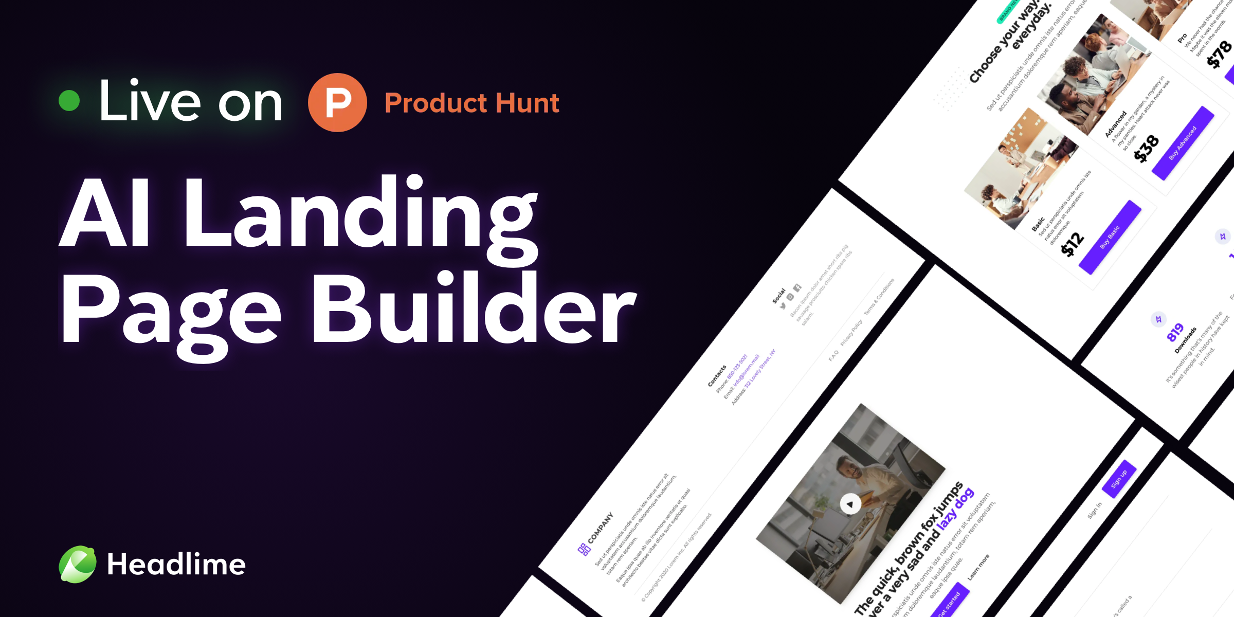 Pages by Headlime Product Hunt Image