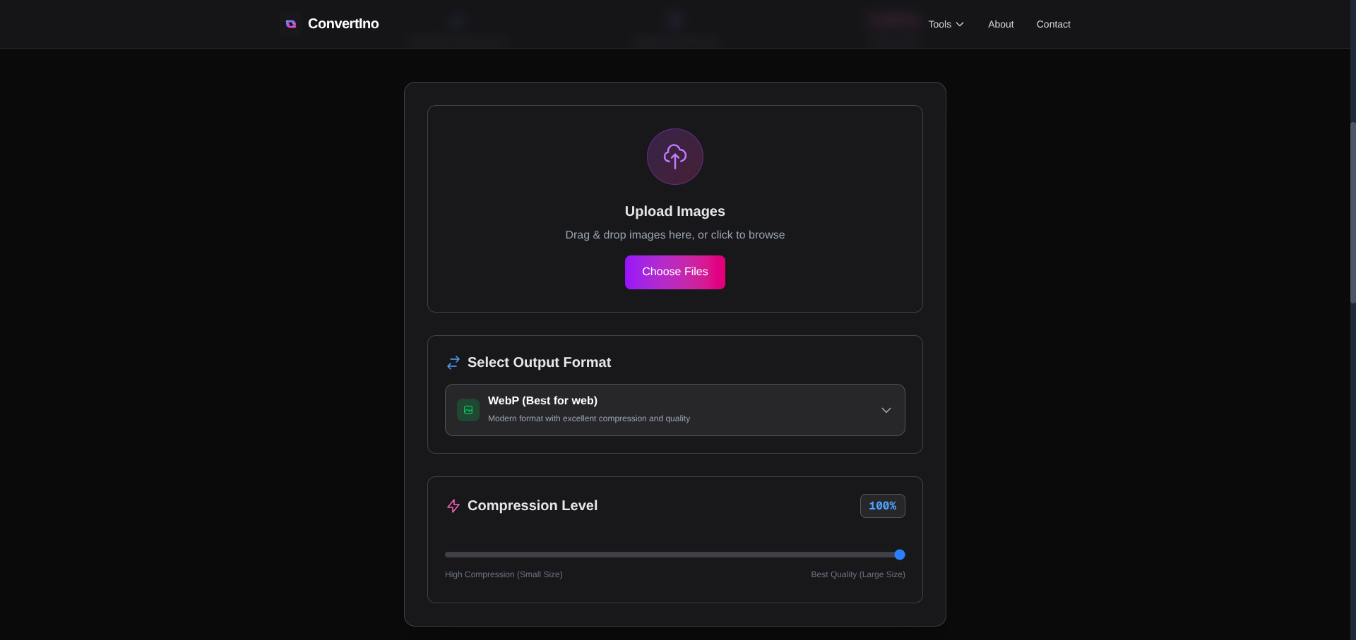 Convertino - Screenshot 2 showing product features and functionality