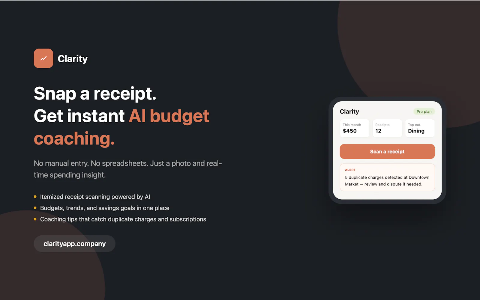 Receipt Scanning App screenshot 1