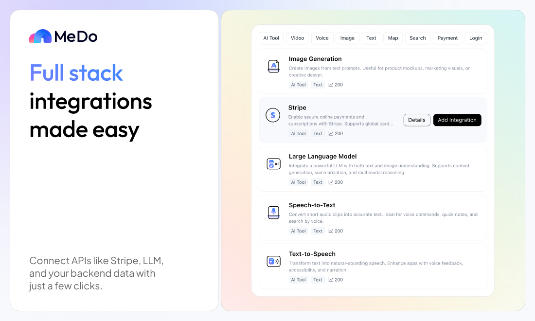 MeDo - Screenshot 4 showing product features and functionality