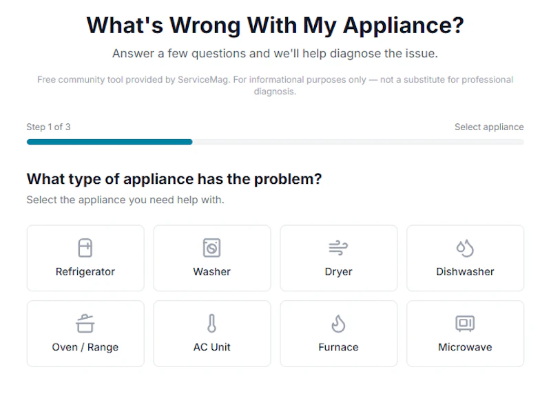 ServiceMag Diagnostic Wizard screenshot 1