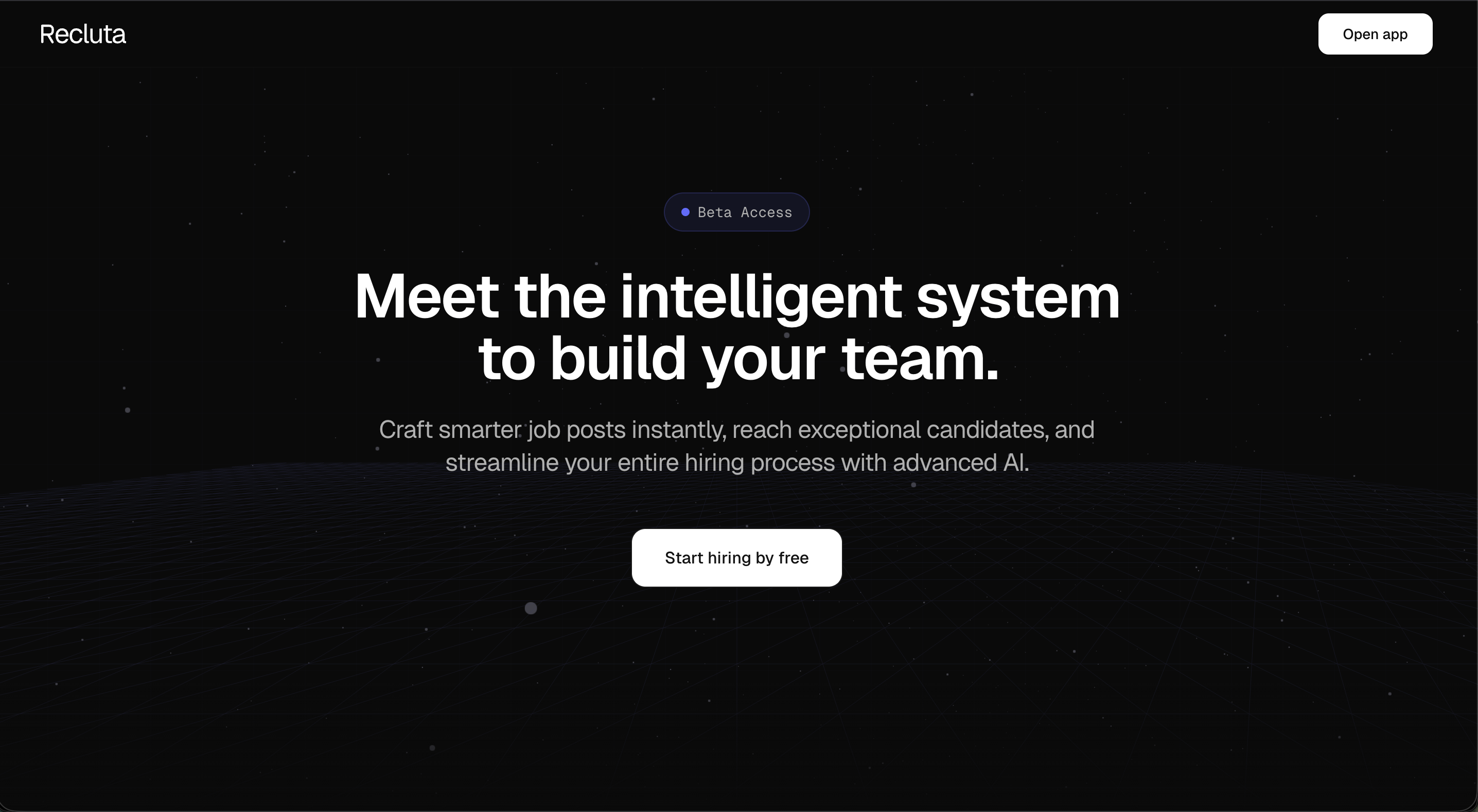 Recluta - Main product screenshot demonstrating key features and user interface