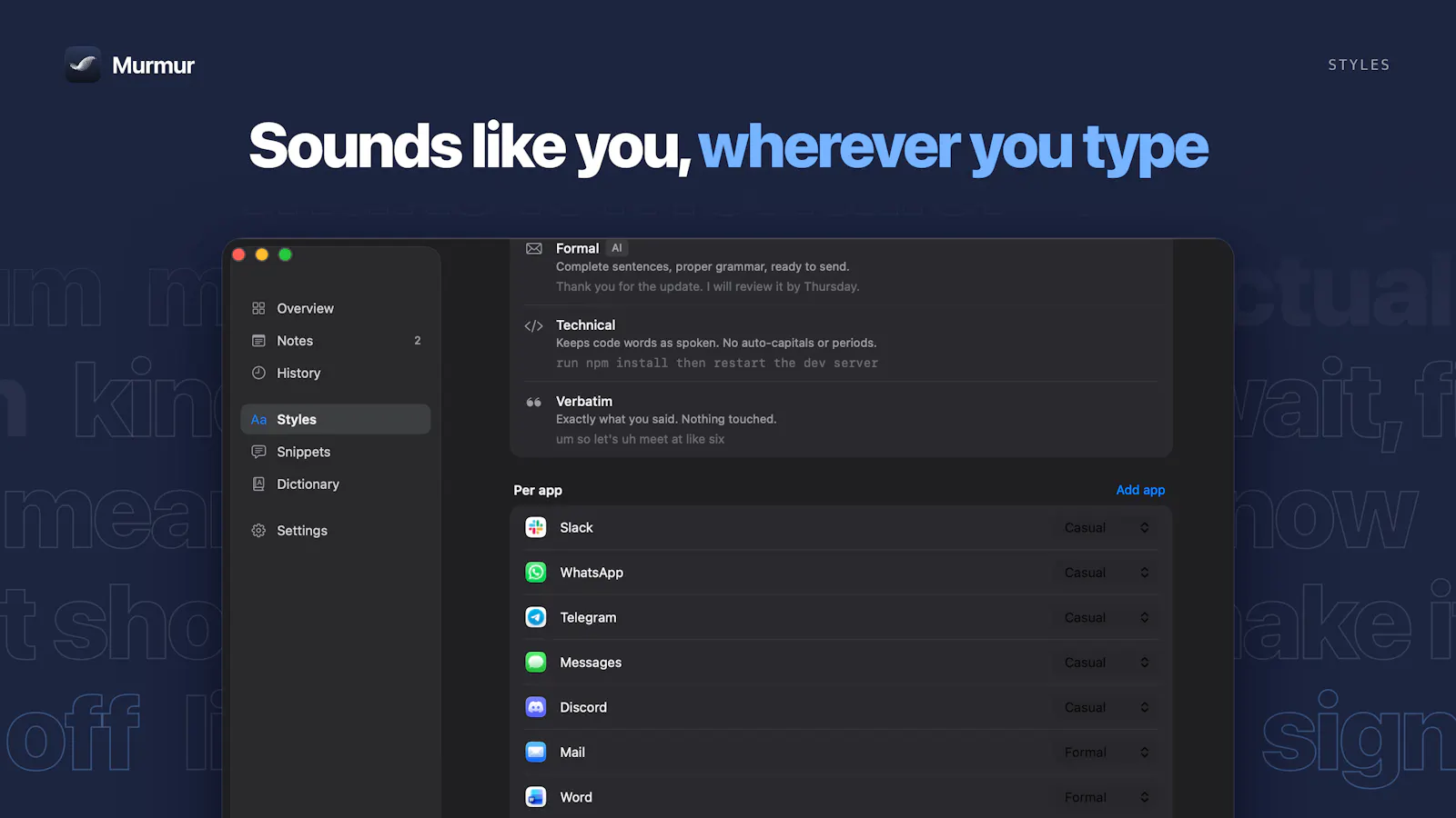 Murmur screenshot 3