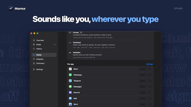 Murmur screenshot 3