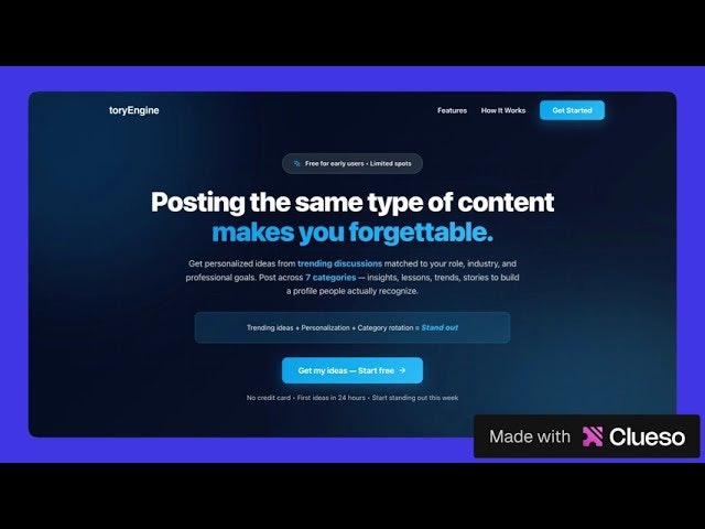 Ztory Engine - AI LinkedIn Content Ideas gallery image