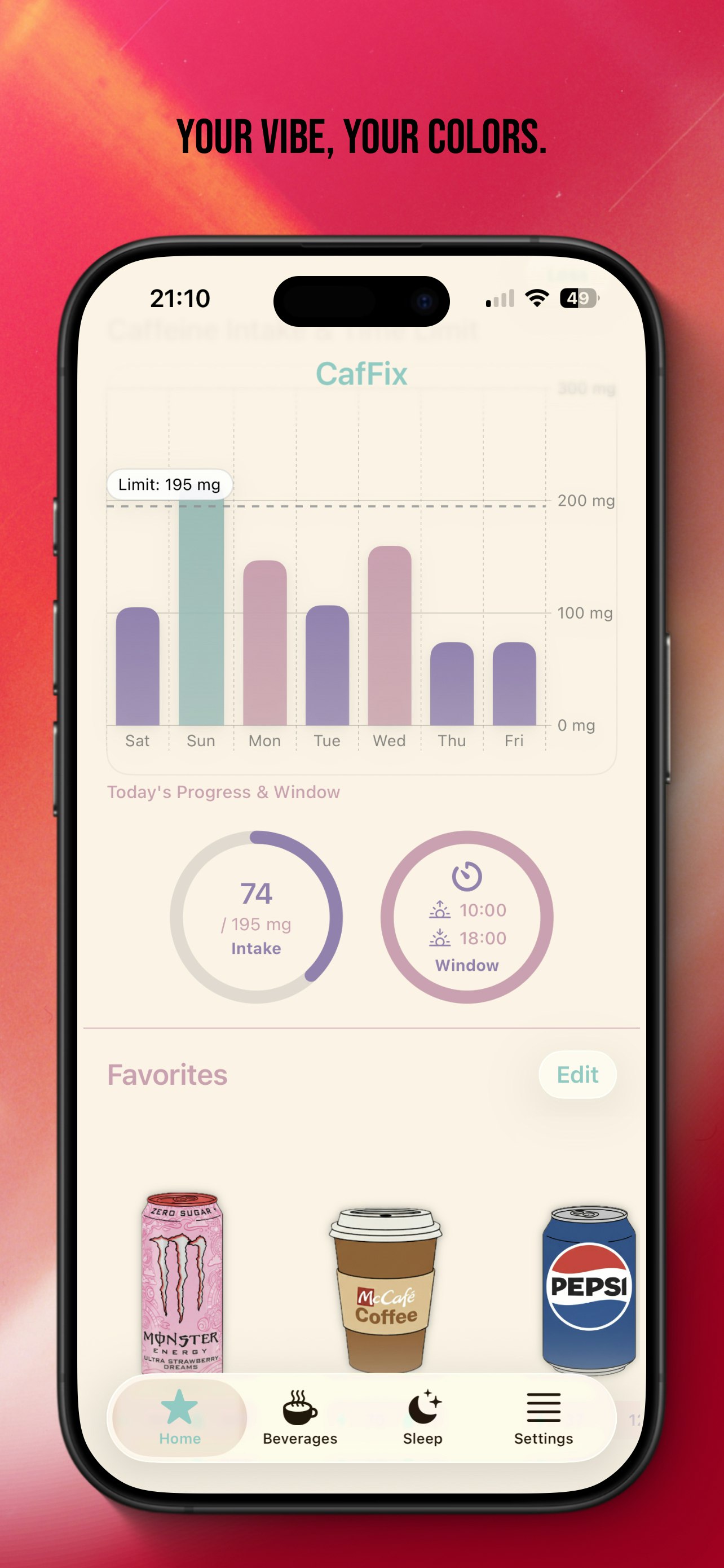 Better Caffeine Habits - Screenshot 5 showing product features and functionality