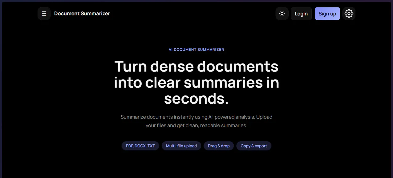 AI Document Summarizer gallery image