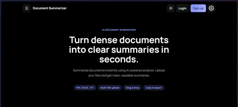 AI Document Summarizer screenshot 1