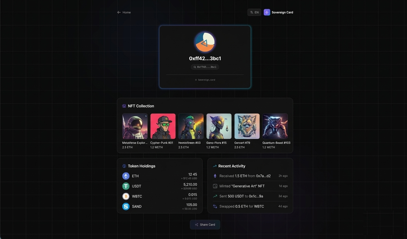 Sovereign Card — Web3 Identity Card gallery image