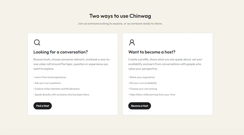 Chinwag screenshot 2
