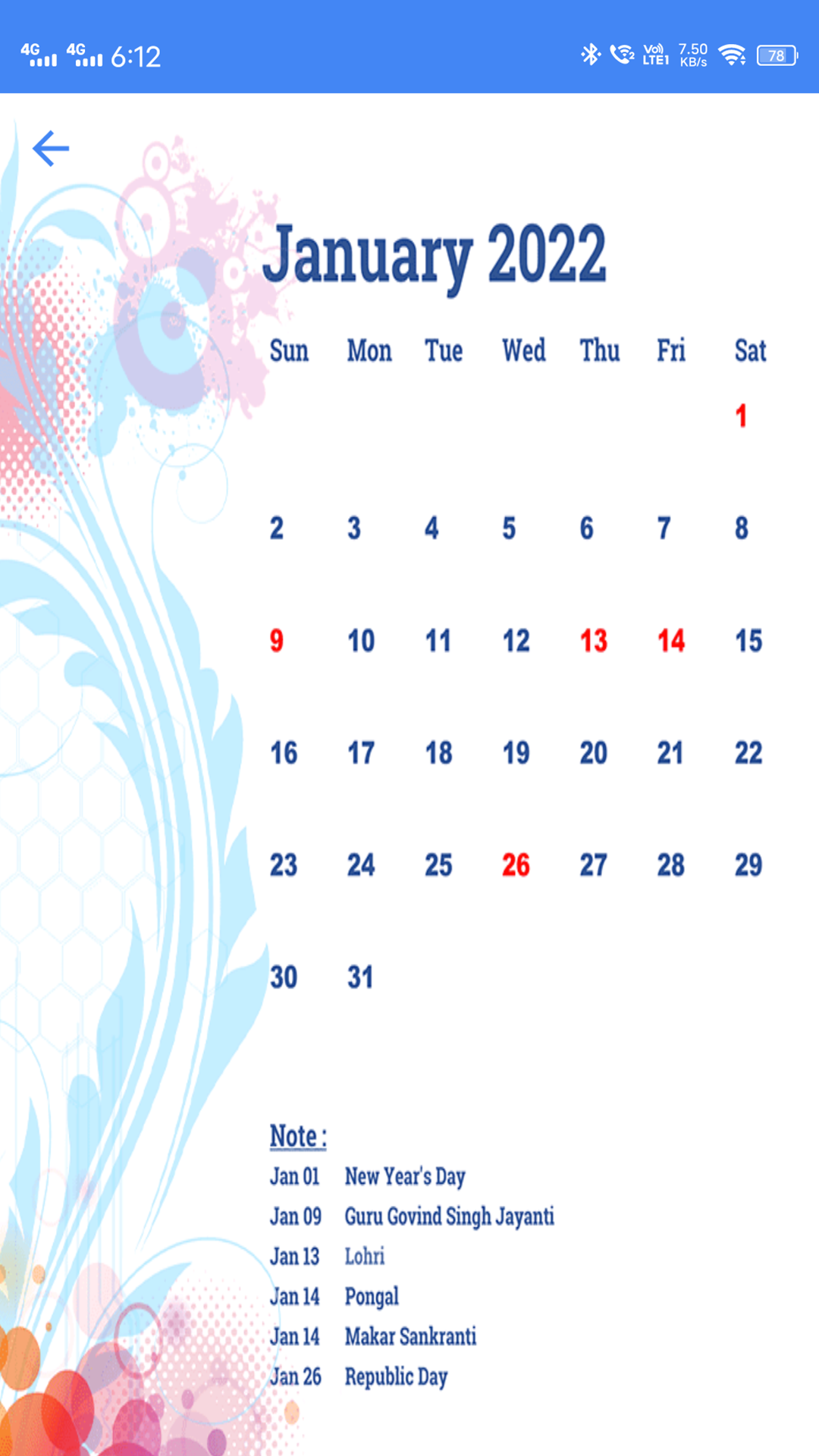 Kalender 2022 mit Urlaub - Alles in einem Kalender mit Holiday & Notes Medien 3
