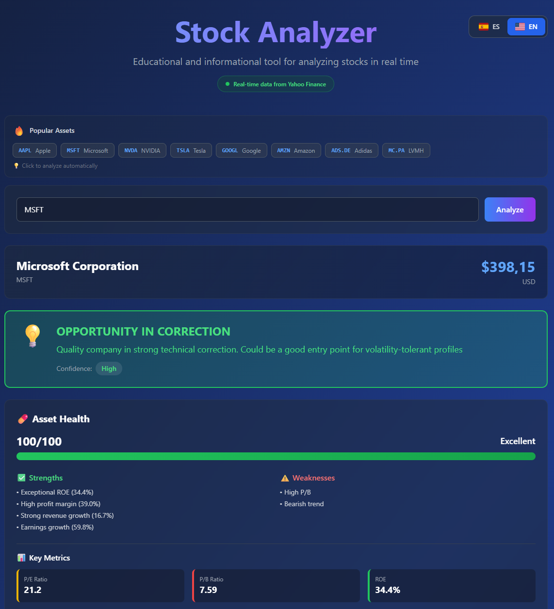 Stock Analyzer gallery image