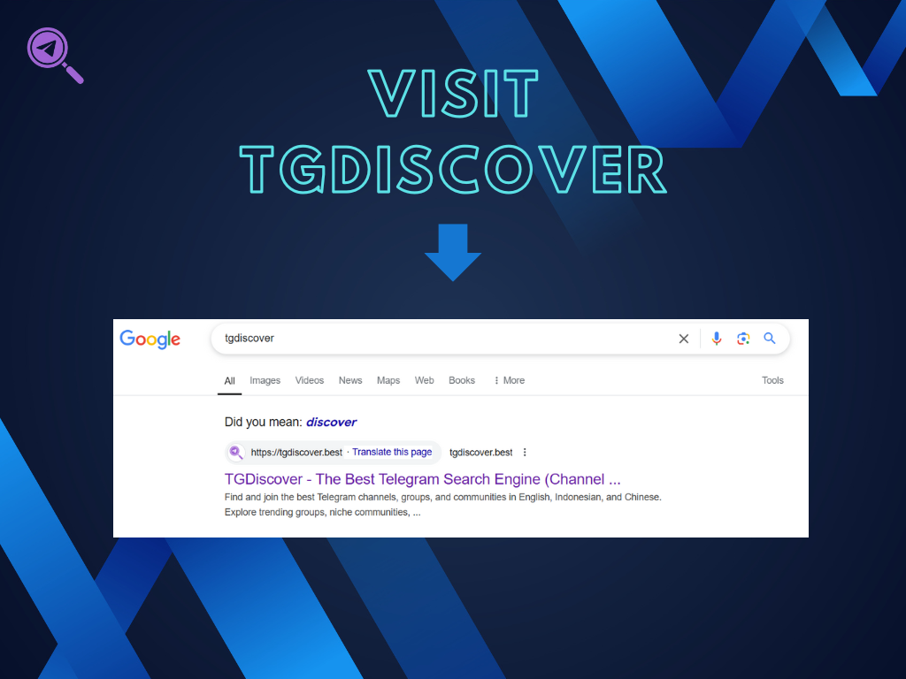 Tgdiscover - Лучшая поисковая система телеграммы (Channel & Group) медиа 1