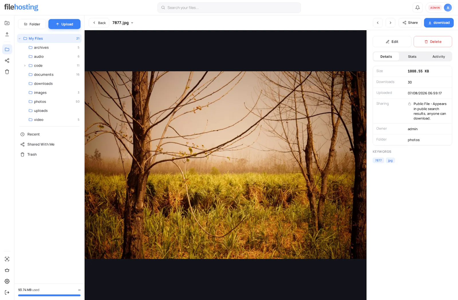 Yetishare screenshot 2