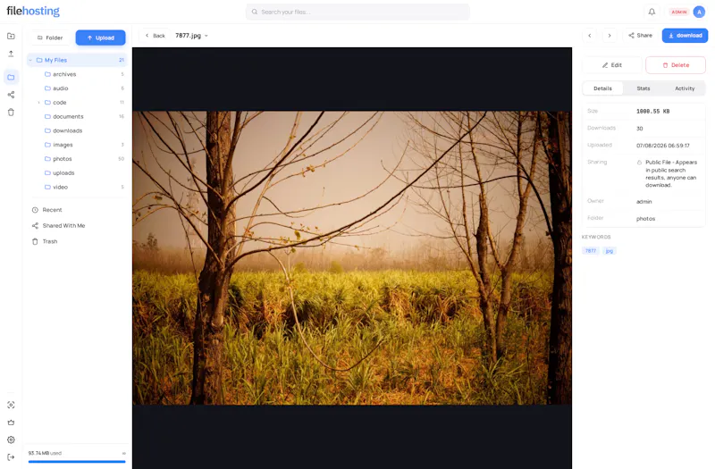 Yetishare screenshot 2
