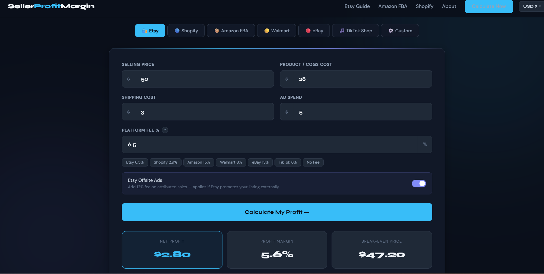 SellerProfitMargin gallery image