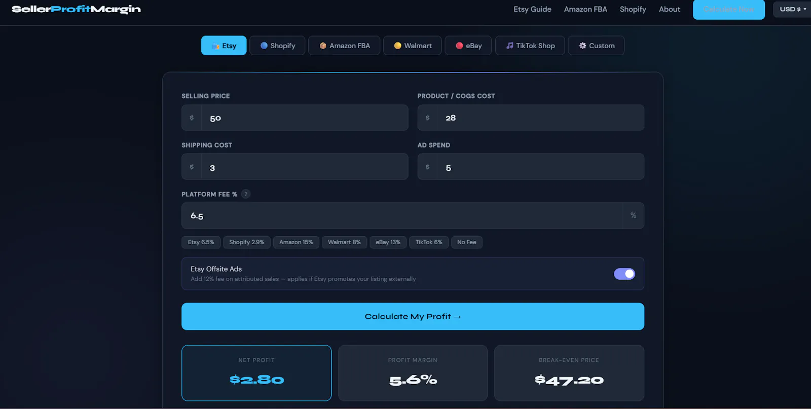 SellerProfitMargin screenshot 6