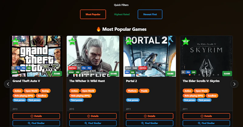 GamesPeek screenshot 2
