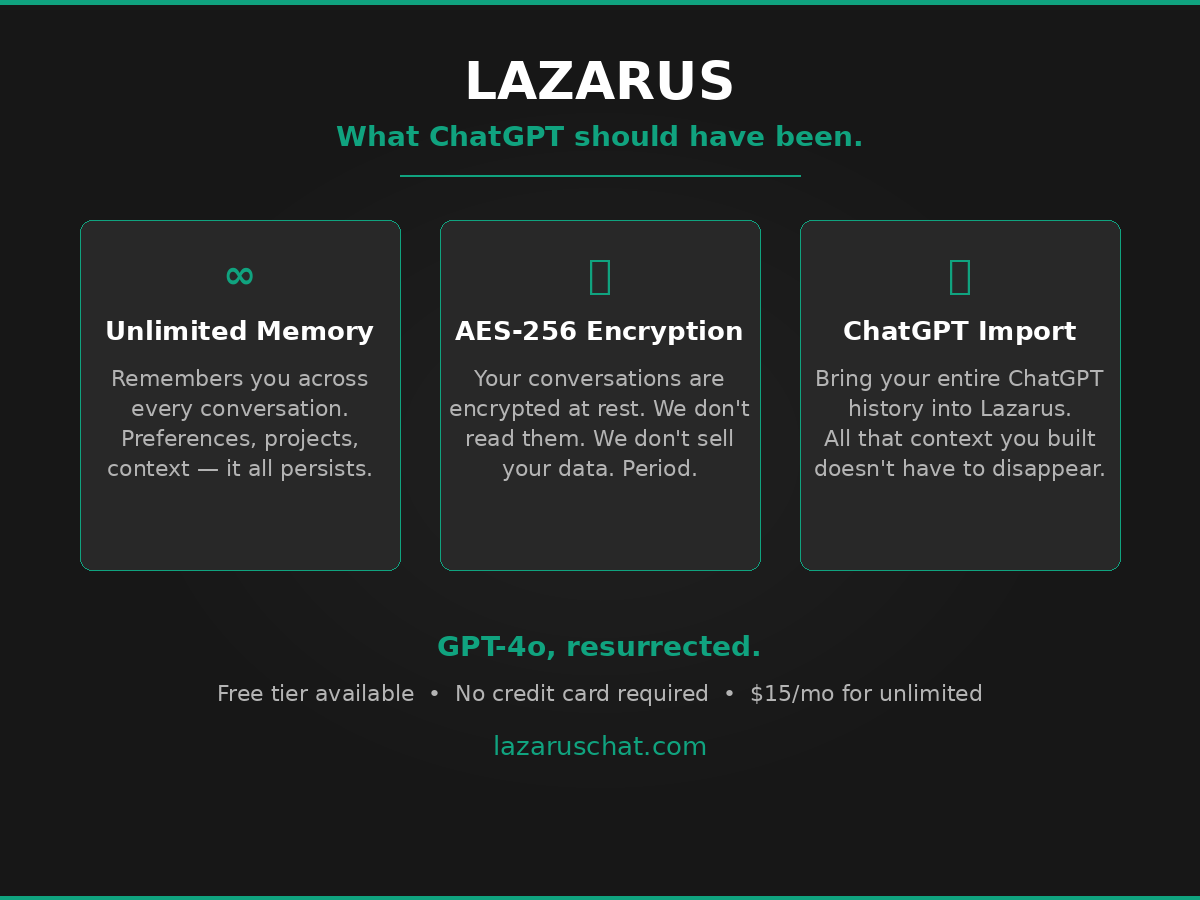 Lazarus AI Chat gallery image
