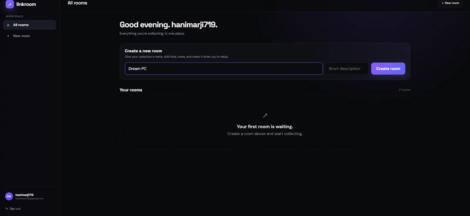 Linkroom screenshot 2