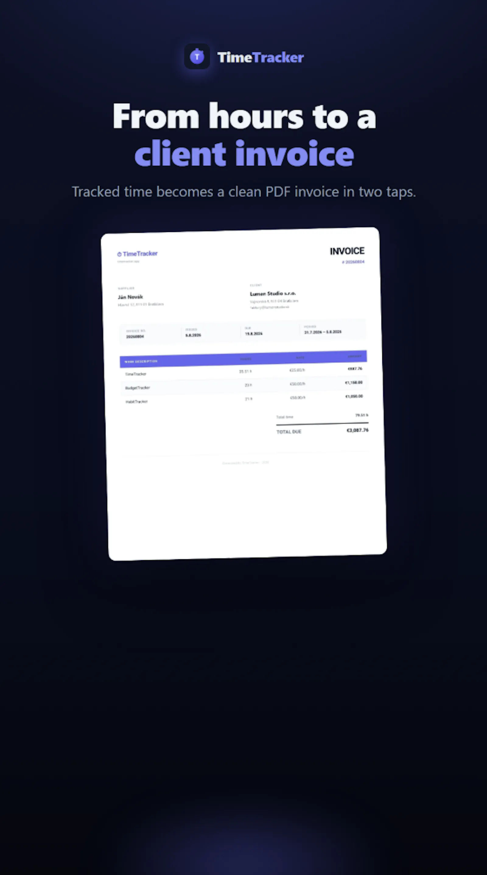 TimeTracker screenshot 4