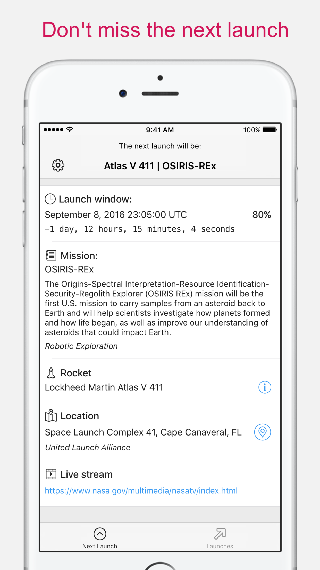 LaunchTime - Rocket Launch Schedule gallery image