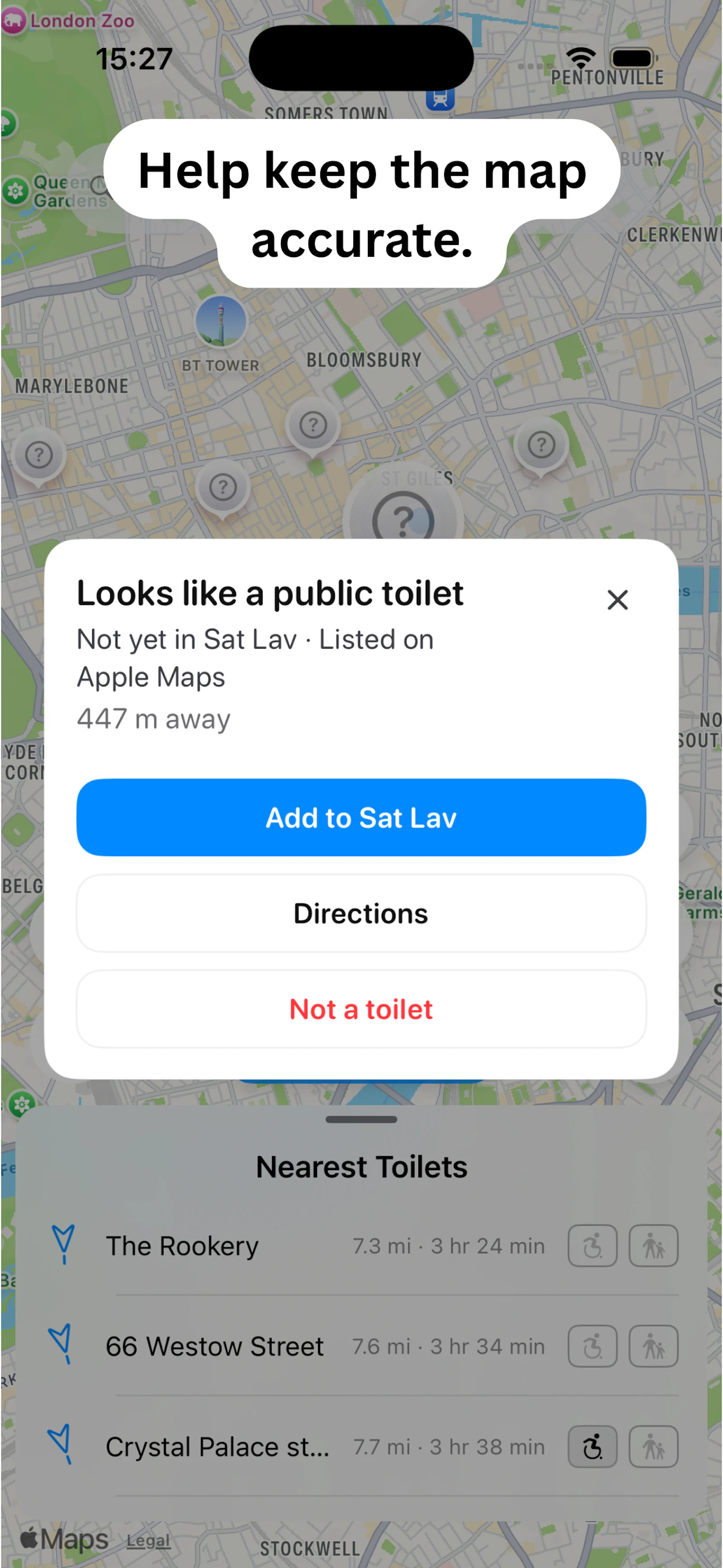 Sat Lav: Public Toilet Finder screenshot 4