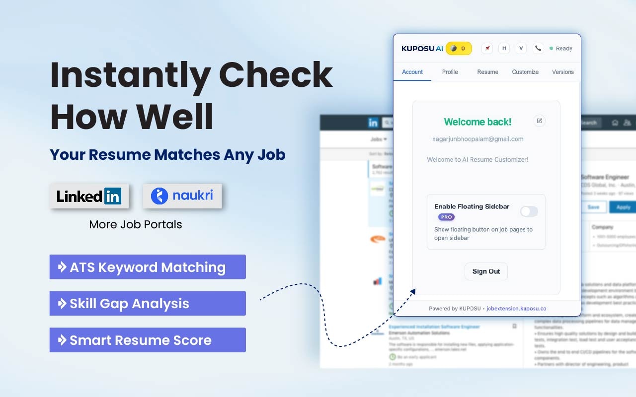 ATS Resume Maker- Kuposu AI gallery image