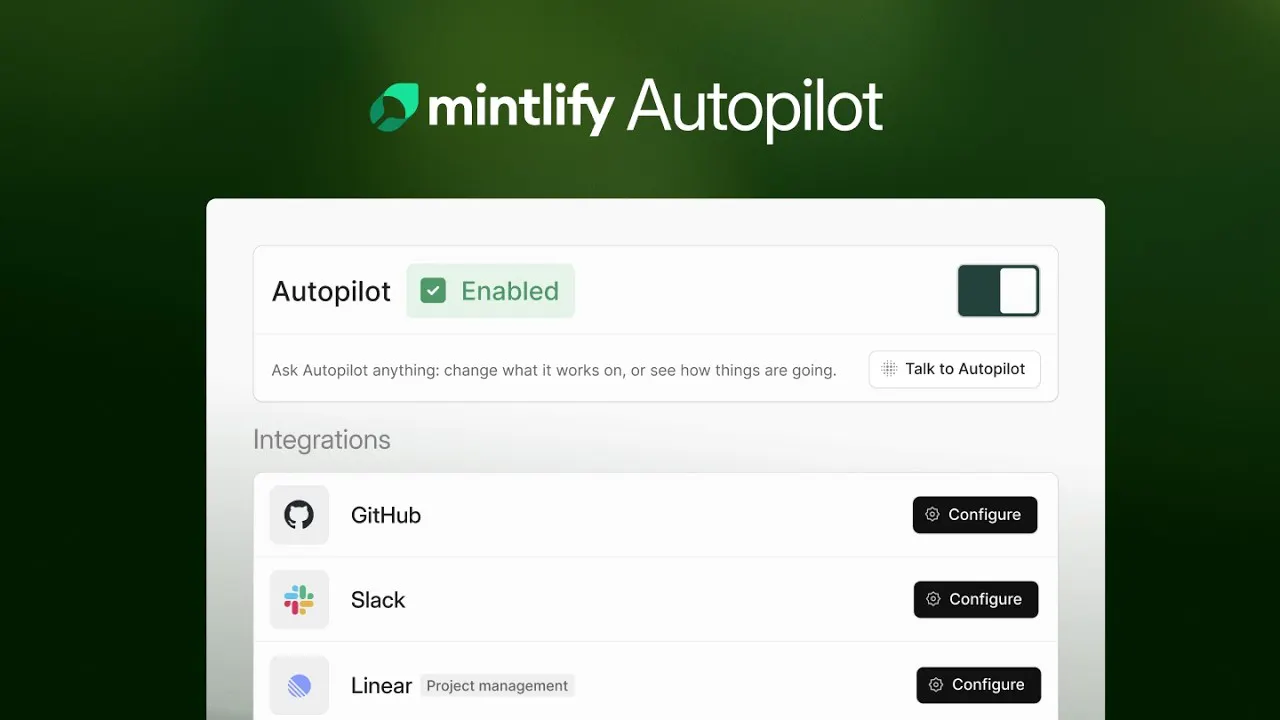Mintlify Autopilot gallery image