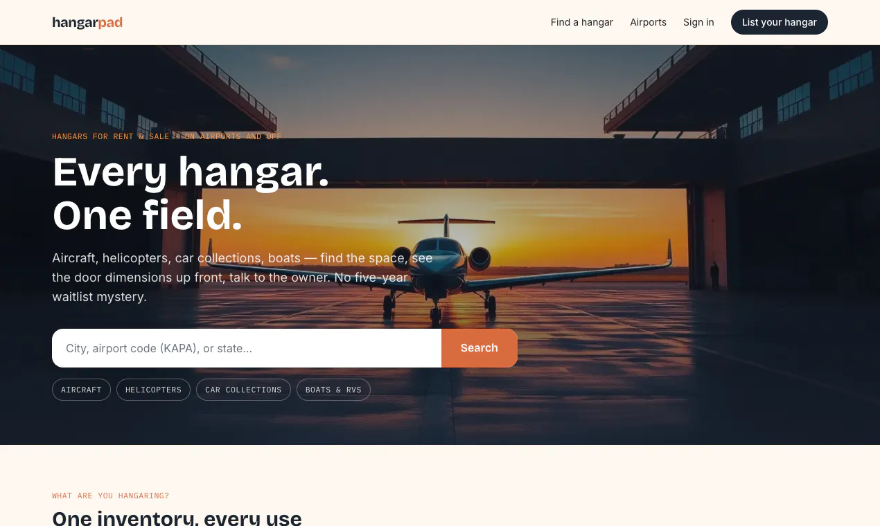 HangarPad gallery image